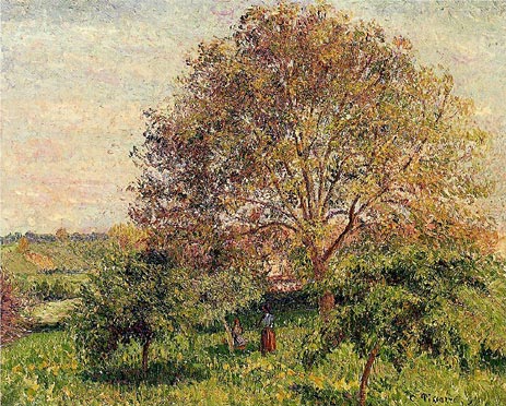 Walnussbaum im Frühling | Pissarro | Gemälde Reproduktion