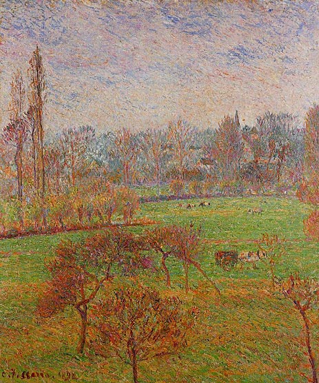 Morgen, Herbst, Eragny | Pissarro | Gemälde Reproduktion