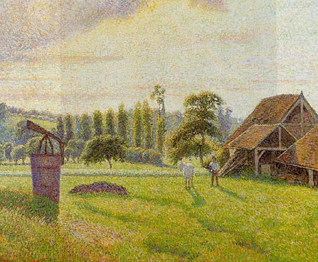 Brickworks at Eragny, 1888 | Pissarro | Gemälde Reproduktion