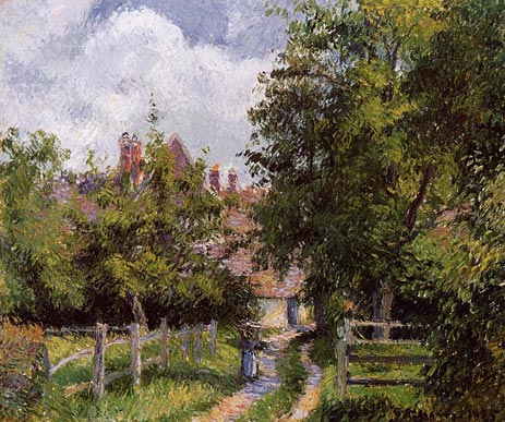 Saint-Martin, near Gisors, 1885 by Pissarro | Painting Reproduction