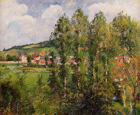Gisors, New Section, 1885 by Pissarro | Painting Reproduction