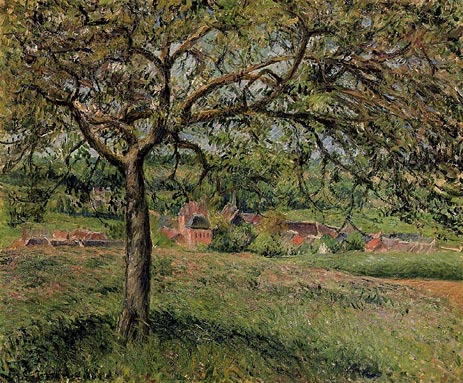 Apple Tree at Eragny, 1884 by Pissarro | Painting Reproduction