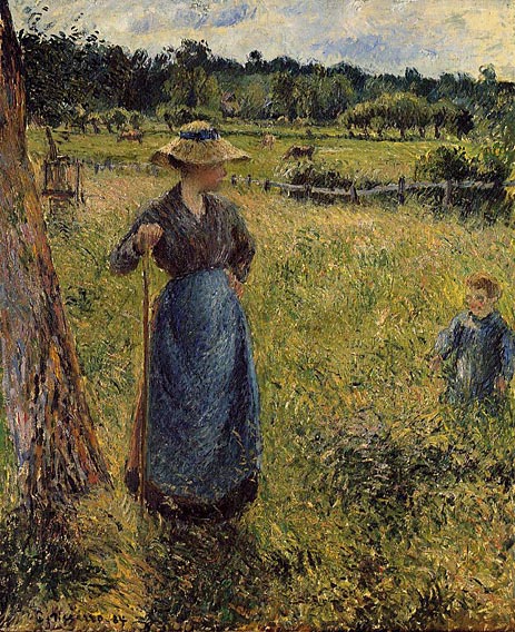 The Tedder, 1884 by Pissarro | Painting Reproduction