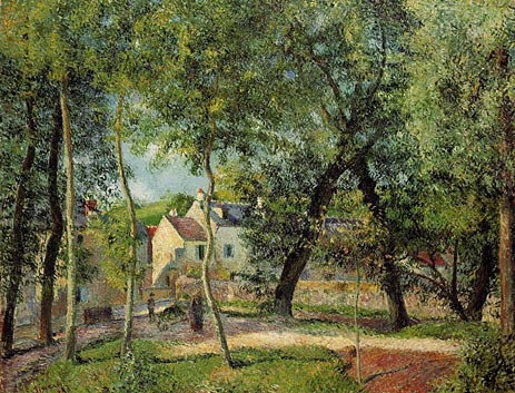 Paysage a Osny Pres de l'Abreuvoir, 1883 | Pissarro | Painting Reproduction