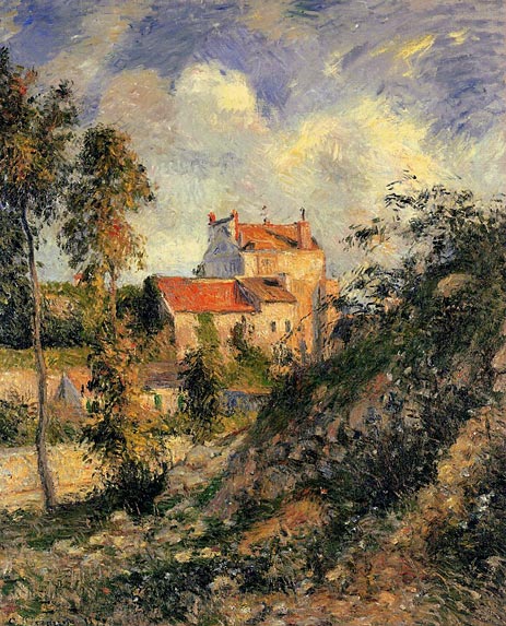 Les Mathurins, Pontoise, 1877 by Pissarro | Painting Reproduction