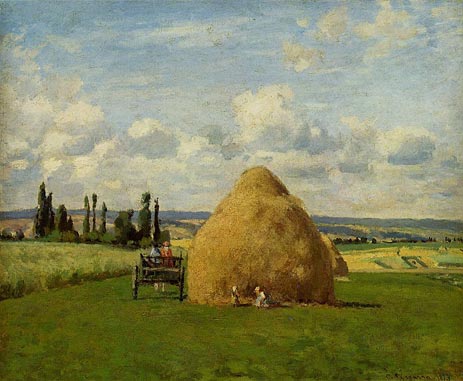 The Haystack, Pontoise, 1873 | Pissarro | Painting Reproduction