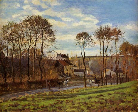 Pontoise, Les Mathurins (ehemaliges Kloster) | Pissarro | Gemälde Reproduktion
