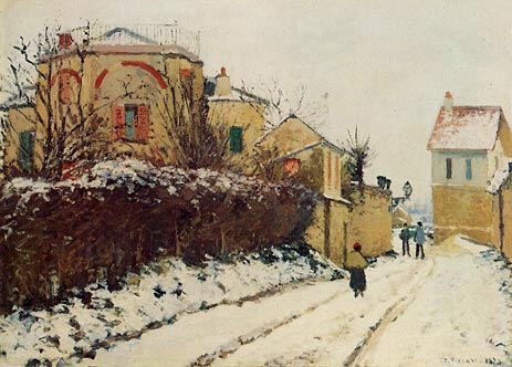 Rue de la Citadelle, Pontoise, 1873 | Pissarro | Painting Reproduction