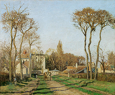 The Entrance to the Village of Voisins | Pissarro | Painting Reproduction