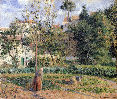 Vegetable Garden at the Hermitage near Pontoise, 1879 | Pissarro | Gemälde Reproduktion
