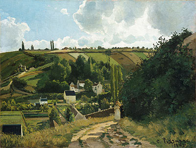 Jalais Hill, Pontoise, 1867 | Pissarro | Gemälde Reproduktion