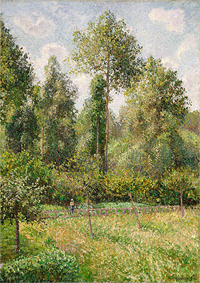 Poplars, Eragny, 1895 | Pissarro | Gemälde Reproduktion