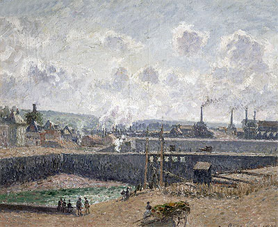 Low Tide at Duquesne Docks, Dieppe, 1902 | Pissarro | Painting Reproduction