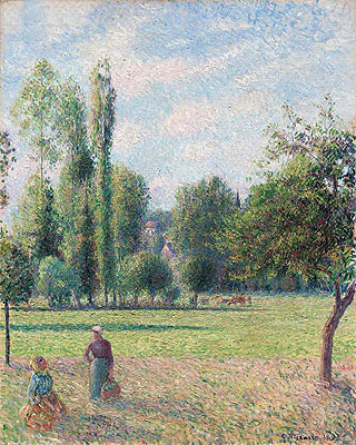 Two Peasant Women in a Meadow, 1893 | Pissarro | Painting Reproduction