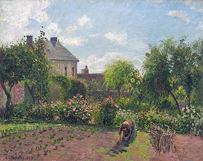 The Artist's Garden at Eragny, 1898 | Pissarro | Painting Reproduction