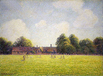 Hampton Court Green, 1891 | Pissarro | Gemälde Reproduktion