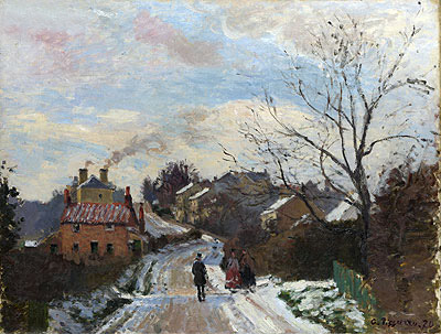Fox Hill, Upper Norwood, 1870 | Pissarro | Gemälde Reproduktion