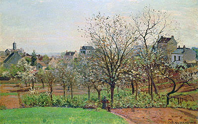 The Orchard, 1870 | Pissarro | Gemälde Reproduktion