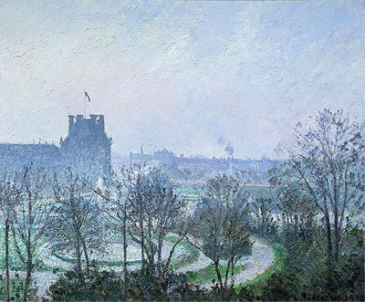 White Frost, Jardin des Tuileries, 1900 | Pissarro | Gemälde Reproduktion