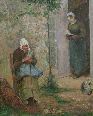 Charity, 1876 | Pissarro | Painting Reproduction