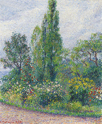 Le Jardin d'Octave Mirbeau a Damps, 1892 | Pissarro | Gemälde Reproduktion