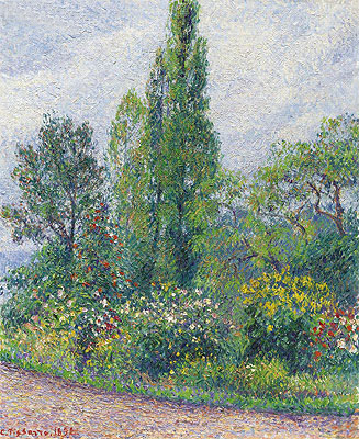 Le Jardin d'Octave Mirbeau a Damps | Pissarro | Painting Reproduction