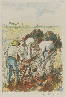 The Plough, 1901 | Pissarro | Painting Reproduction