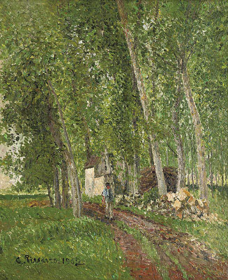 Sous-Bois a Moret , 1902 | Pissarro | Gemälde Reproduktion