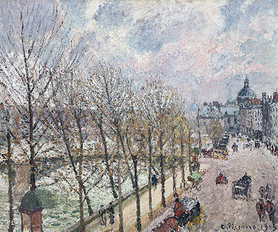 Le Quai Malaquais et l'Institut, 1903 von Pissarro | Gemälde-Reproduktion