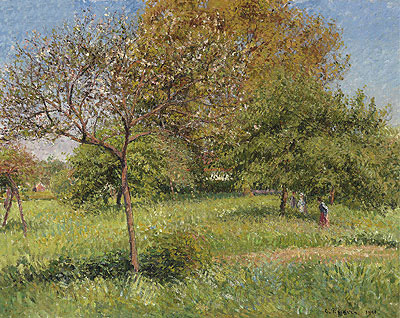 The Large Walnut, Morning, Eragny | Pissarro | Painting Reproduction