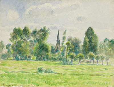 Eragny, 1890 | Pissarro | Gemälde Reproduktion