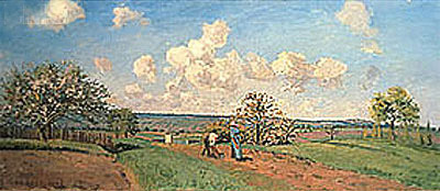 Spring (The Four Seasons), 1872 | Pissarro | Painting Reproduction