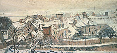 Winter (The Four Seasons), 1872 | Pissarro | Gemälde Reproduktion
