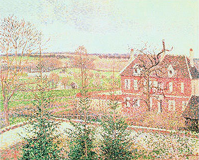 View from My Window (The House of the Deaf Person), 1886 | Pissarro | Painting Reproduction
