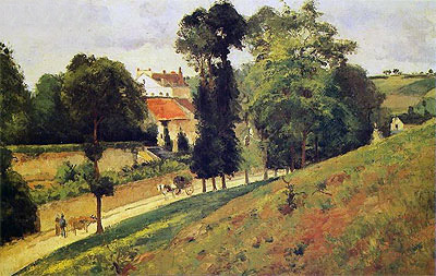 Die Straße von Saint-Antoine bei l'Hermitage, Pontoise, 1875 | Pissarro