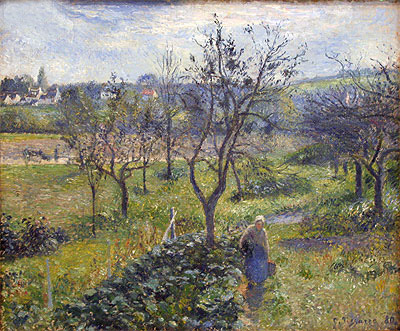 Garden at Val Hermeil, 1880 | Pissarro | Gemälde Reproduktion
