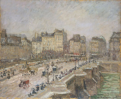 Pont Neuf, Snow Effect, 1902 | Pissarro | Painting Reproduction