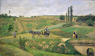 Road to Ennery, 1874 | Pissarro