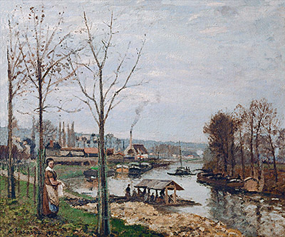 Port-Marly, the Wash-House, 1872 | Pissarro