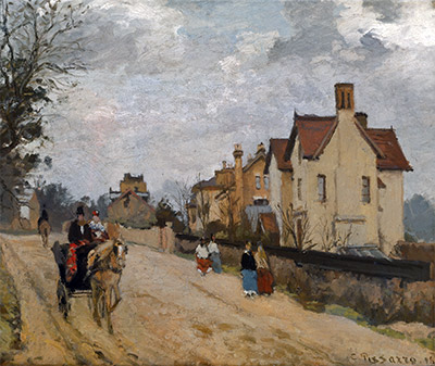 Street in Upper Norwood, 1871 | Pissarro | Gemälde Reproduktion