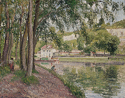 Moret, the Loing Canal (The Towpath at Saint-Mammes), 1902 | Pissarro | Gemälde Reproduktion