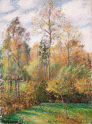 Autumn, Poplars, Eragny, 1894 | Pissarro | Painting Reproduction