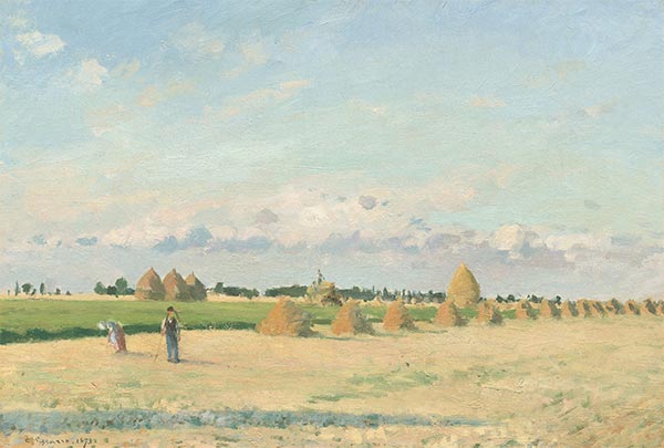 Landscape, Ile-de-France, 1873 | Pissarro | Painting Reproduction
