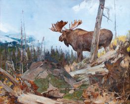 Alaskan Wilderness, 1924 by Carl Rungius | Painting Reproduction