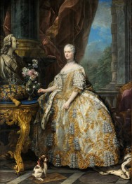 Marie Leszczynska, Queen of France, 1747 by Charles-André van Loo | Painting Reproduction