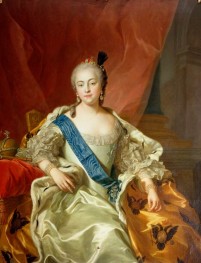 Portrait of Empress Elisabeth Petrovna | Charles-André van Loo | Painting Reproduction