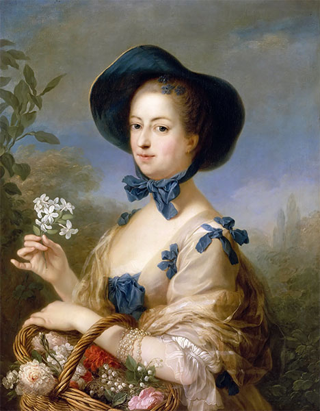 The Marquise de Pompadour as Gardener, c.1754/55 by Charles-André van Loo | Painting Reproduction
