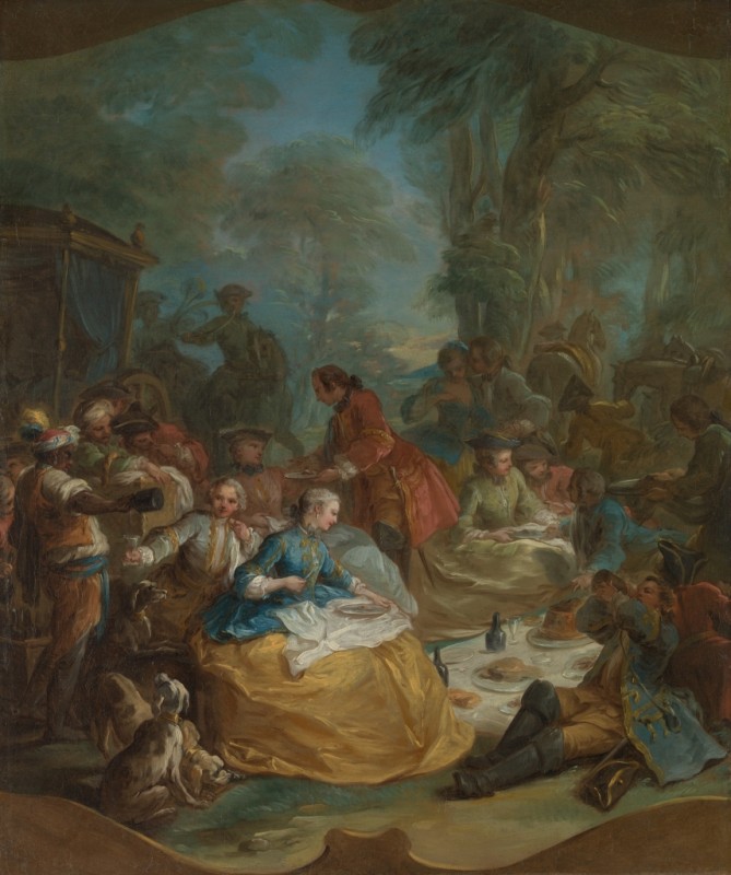 Charles-André van Loo | Halt of the Hunt, 1737 Halt of the Hunt, 1737 | Charles-André van Loo