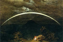 Mountainous Landscape with Rainbow | Caspar David Friedrich | Painting Reproduction