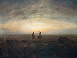 Zwei Männer am Meer, 1817 von Caspar David Friedrich | Gemälde-Reproduktion